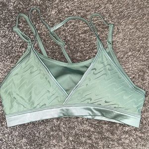 Olive green Nike sports bra